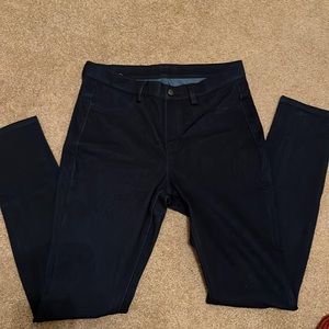 Uniqlo ultra stretch leggings pants dark denim